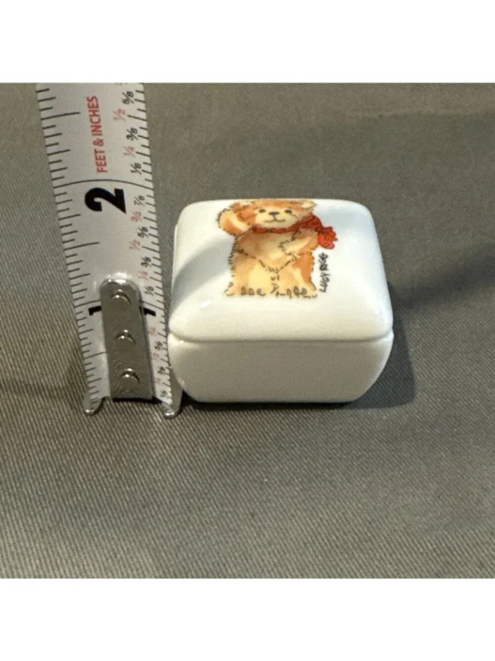 Lucy & Me Bear Ring / Trinket Box 1.5